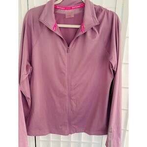 Juicy Couture Womens Sport Zip Up Track Jacket XXL Purple Long Sleeve Activewear
